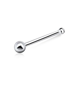 1.6mm Ball Bone Nose Stud Silver NSKD-61